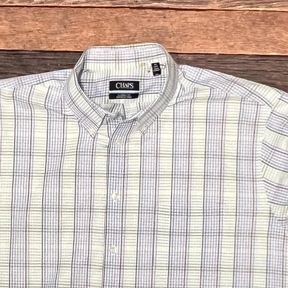 Chaps Classic Fit Button Down Long Sleeve Dress Shirt Men's